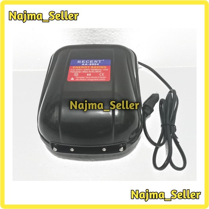 Mesin aerator 4 lubang Recent 9904. 10w.
