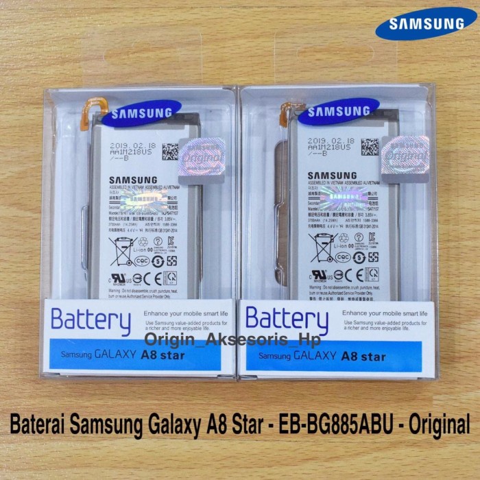 Battery Baterai Samsung Galaxy A8 Star Original Batre Hp Samsung Ori