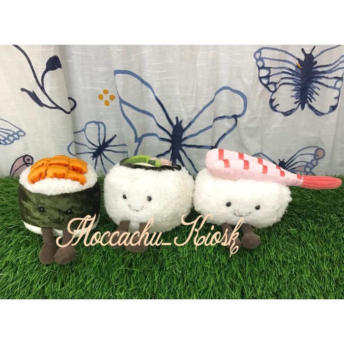 Terlaris Jellycat Amuseable Silly Sushi Maki Nigiri California/Boneka Makanan