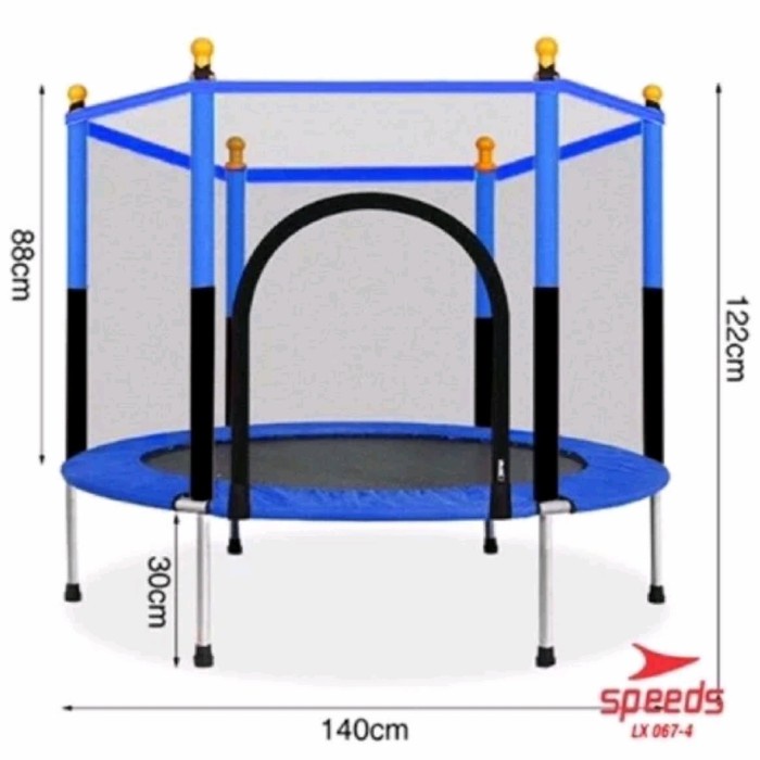 Terlaris Lompat Trampolin Trampoline Anak Dan Dewasa 55Inch Speeds Lx 046-4 Bon