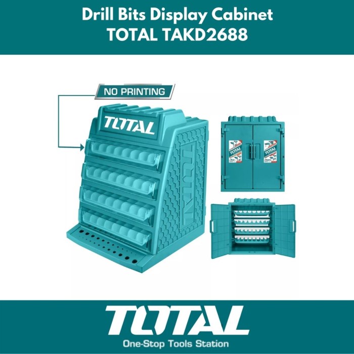 

Terlaris Lemari Mata Bor Lemari Kotak Baut Drill Display Cabinet Total Takd2688