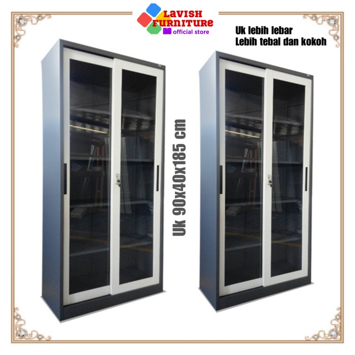 

Lemari Arsip Filling Cabinet Plat Besi Pintu Sliding La2001K