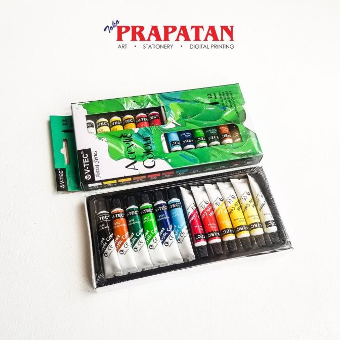 

V-Tec Acrylic Paint / Cat Akrilik V-Tec Set (12X6Ml)