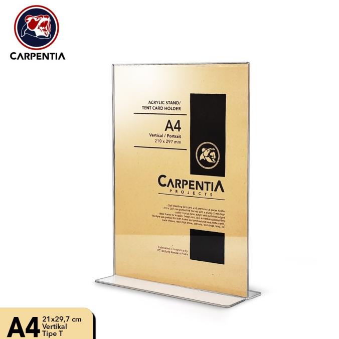 

Acrylic Standing Tipe T/ A4 Vertikal 21X29,7 Cm/ Tent Card Akrilik