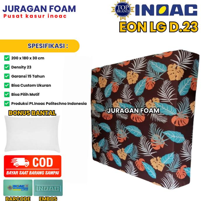 Kasur No 1 Tebal 30 cm Busa Inoac Eon Lg D23 Uk 200x180x30 cm Original