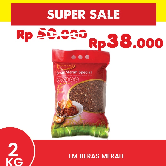 

Ready Stok Lautan Mas Beras Merah 2KG