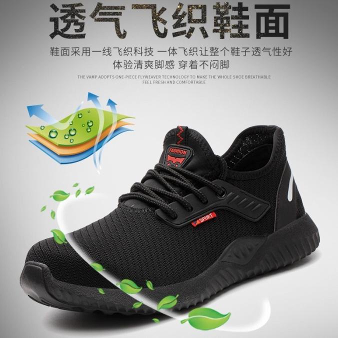 Ready COD  Sepatu safety/septi fashion Sneakers sport olahraga pria wanita