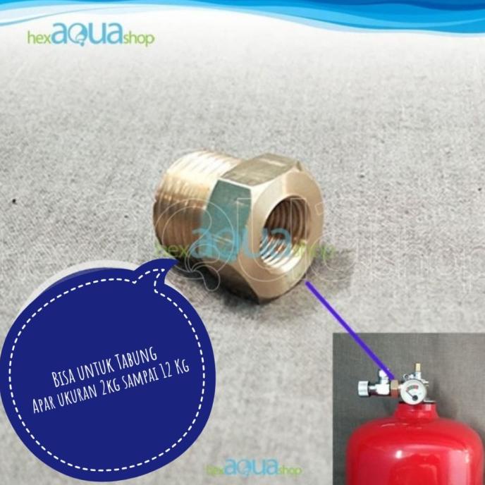 Ready COD  Converter tabung apar - Nepel - untuk untuk co2 diy cisod