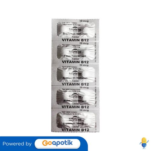 VITAMIN B12 KIMIA FARMA 50 MCG STRIP 10 TABLET