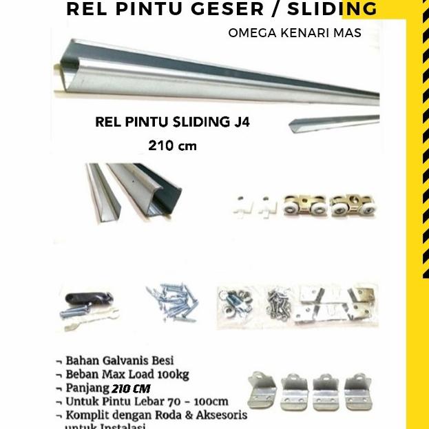 Rel Pintu Geser Sliding Door J4 210 Cm
