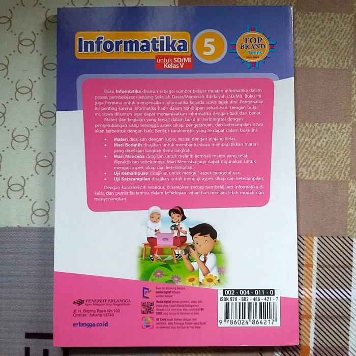 PROMO BUKU TIK INFORMATIKA REVISI SD MI KELAS 5 TERBITAN 2019 ERLANGGA TERBARU