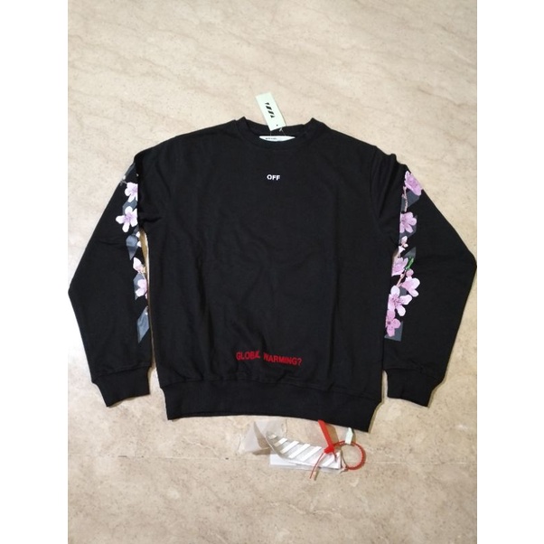 SweatShirt OffWhite Cherry Floral Ow107 S Xs (#Ow1)
