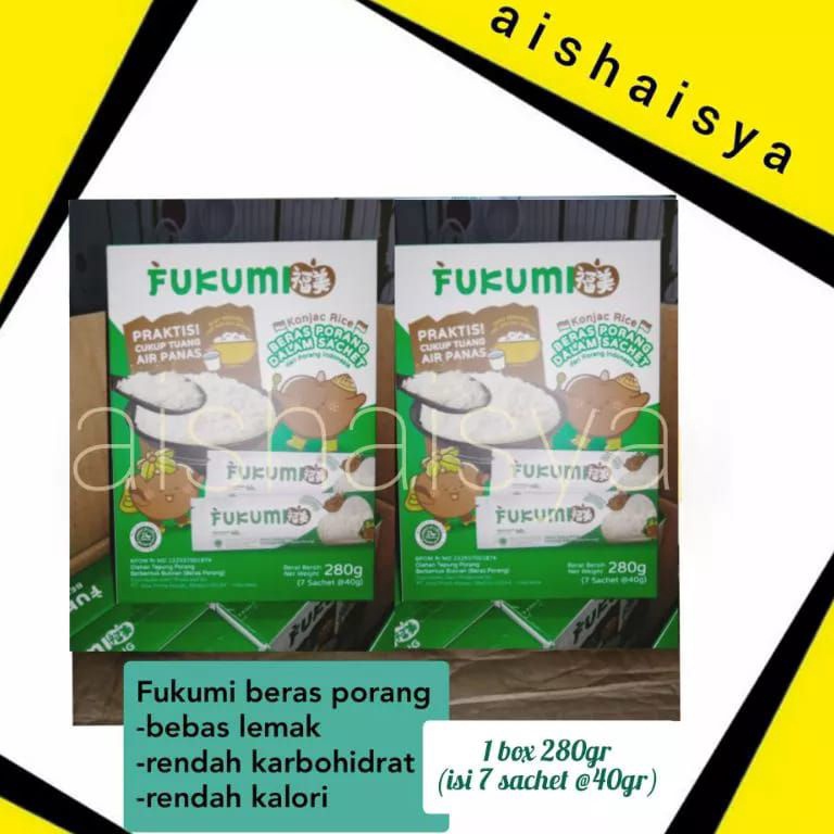 

Ready.. Fukumi Beras Porang Konjac Rice Shirataki Instan Box 7 Sachet DSF