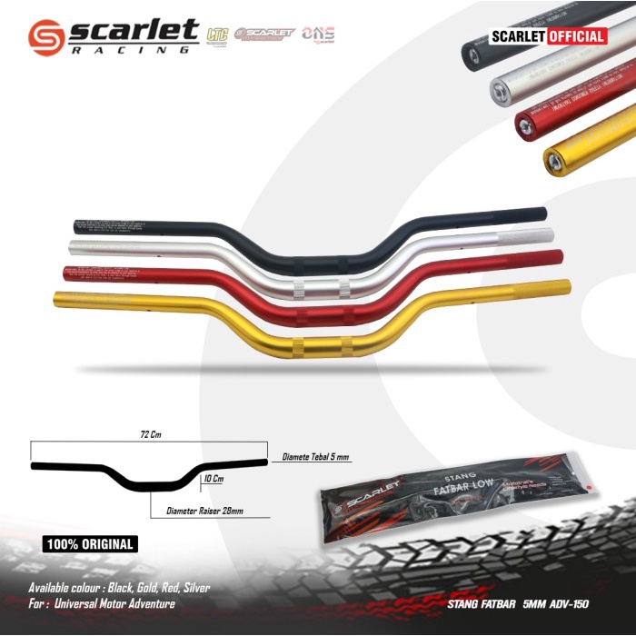 Terlaris Scarlet Racing Stang Fatbar Adv 150 5 Mm