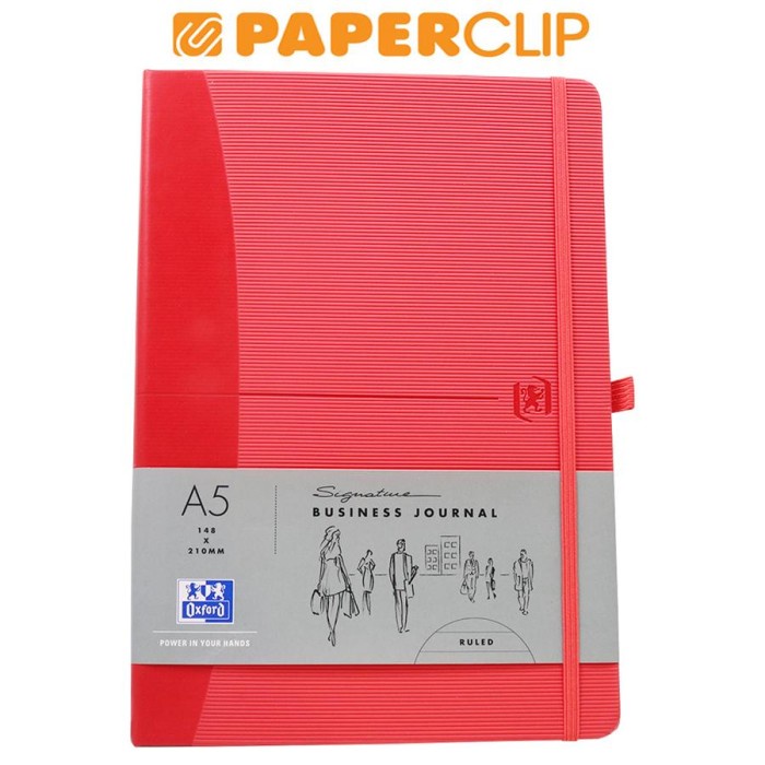 

Notebook A5 Oxford Signature Ruled Red