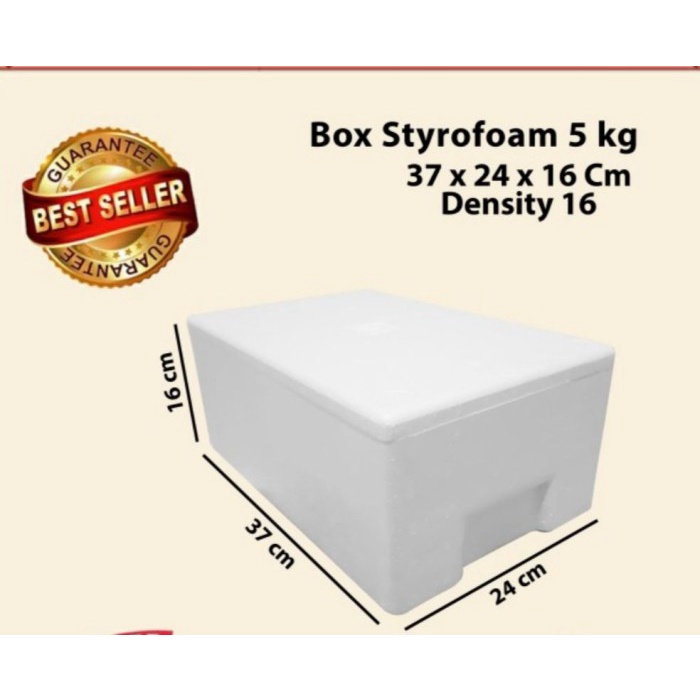 

Bestseller Box Sterofoam Putih Size 5 Kg - Tambahan Utk Packing