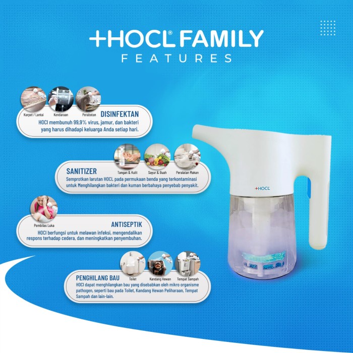 Terlaris +Hocl Family Disinfectant And Sanitizer Water Generator