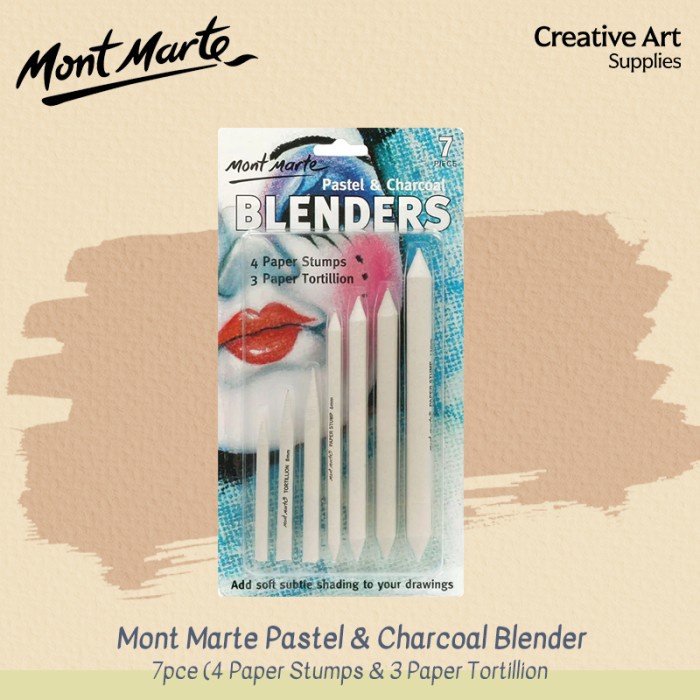 

Terlaris Mont Marte Pastel & Charcoal Blenders 7Pce