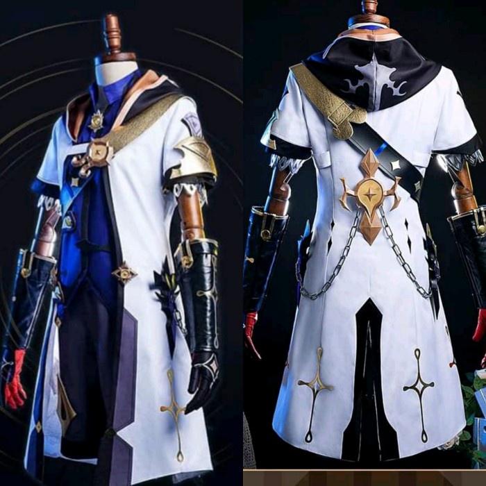 Terlaris Albedo Wig Costume Shoes Genshin Impact Cosplay