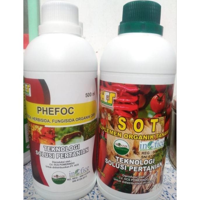 HOT SALE PAKET PUPUK PERTANIAN ORGANIK CAIR SOT DAN PHEFOC HCS TERMURAH