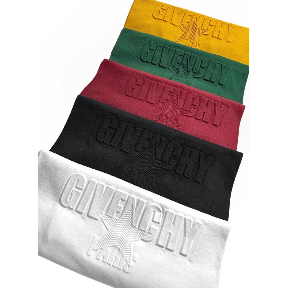 TURUN HARGA ! Kaos Givenchy Embos Distro Premium Baju Kaos Pria Lengan Pendek M.L.XL / TShirt / Kaos Embos