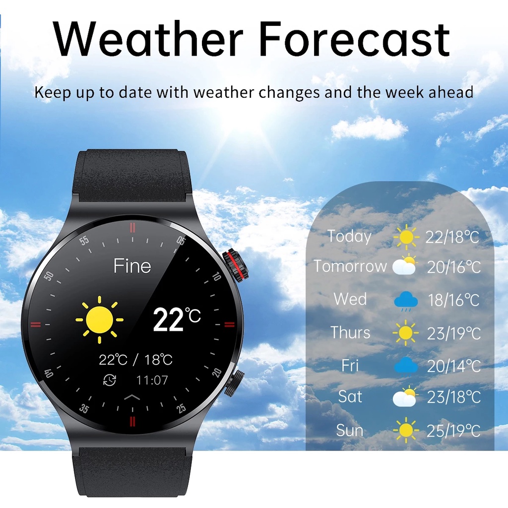 LIGE Smart Watch Men Full Touch Bluetooth Call Sport Watch ECG Health Tracker Men Smartwatch Waterproof For Android Ios