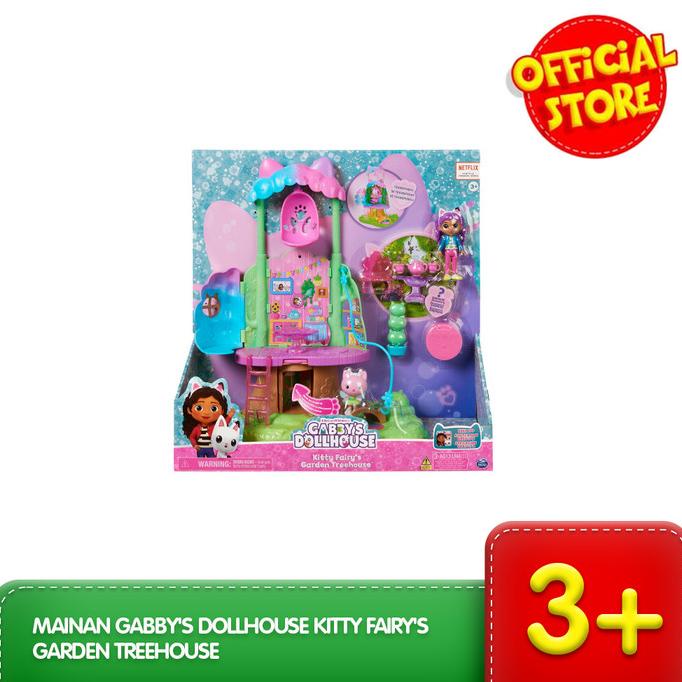 Mainan Gabby's Dollhouse Kitty Fairy's Garden Treehouse