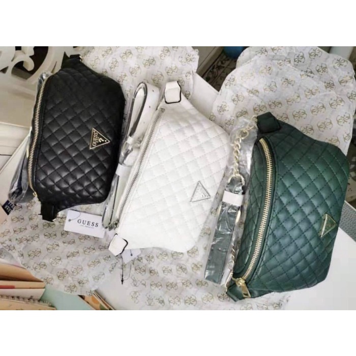 FLASH SALE TAS MURAH WANITA KEKINIAN GUESS 039 WAIST BAG SLING BAG ORIGINAL TERBARU