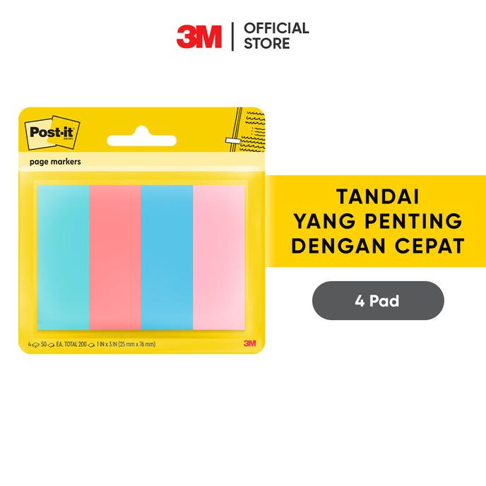 

Post-It 3M Penanda Halaman 670-4Asst Floral FantasyPageMarker