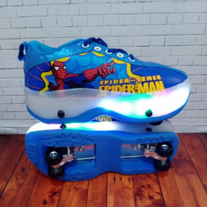 sepatu roda 4 led anak/sepatu roda 4 anak laki laki/sepatu roda lampu