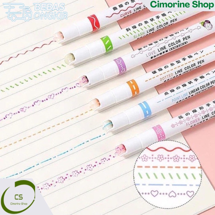 

Bestseller Curve Highlighter Pen Isi 6 Original Cs
