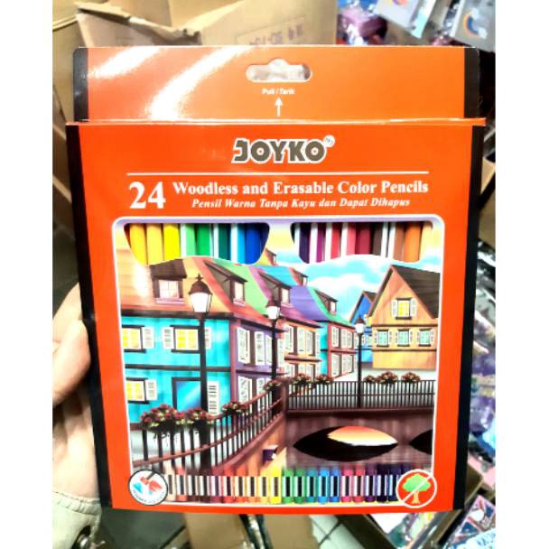 

#sale PENSIL WARNA JOYKO 24 WARNA Dapat DIHAPUS 63