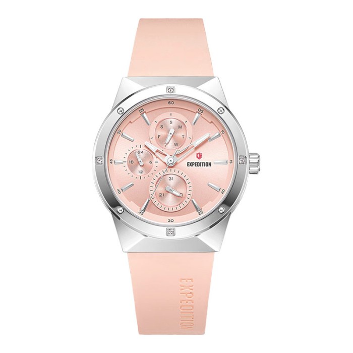 PROMO JAM TANGAN WANITA EXPEDITION E 6818 BF RSSLN LADIES SOFT GOLD DIAL LI TERMURAH