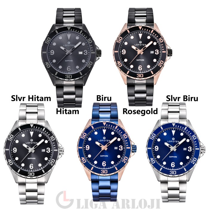 DISKON SPESIAL LOFOTEN WATCH - JAM TANGAN PRIA - SAPPHIRE - F-6513M - ORIGINAL TERMURAH