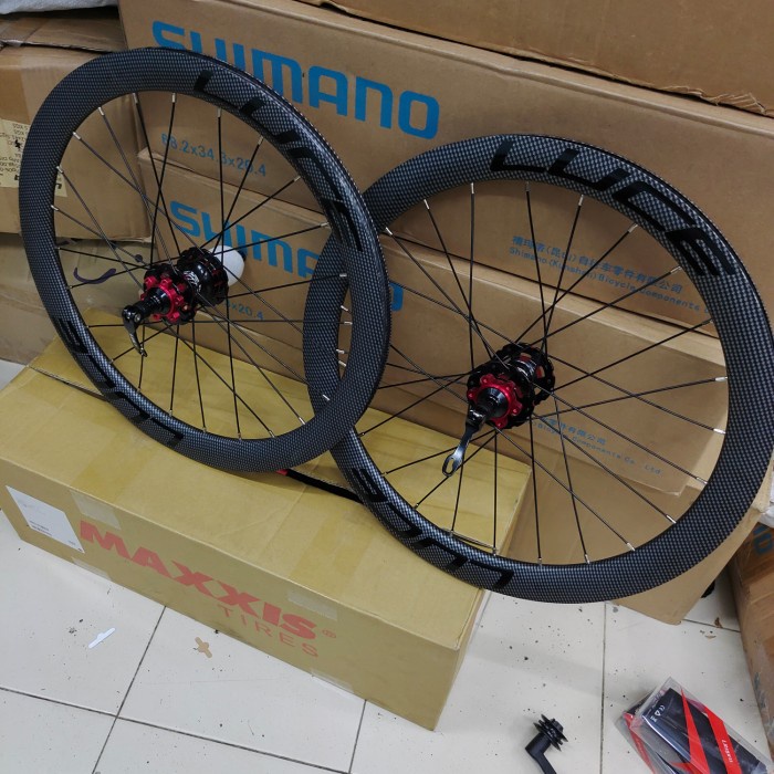 Terlaris Wheelset Luce Discbrake 22 Inch Atau 20 451 Carboon Look