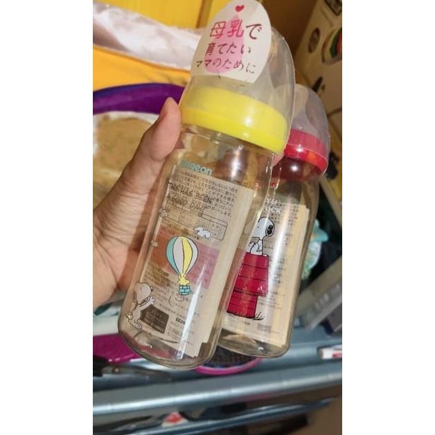 Viral Pigeon Wide Neck Disney Ppsu Snoopy Dan Mickey (Gratis Sikat Botol)