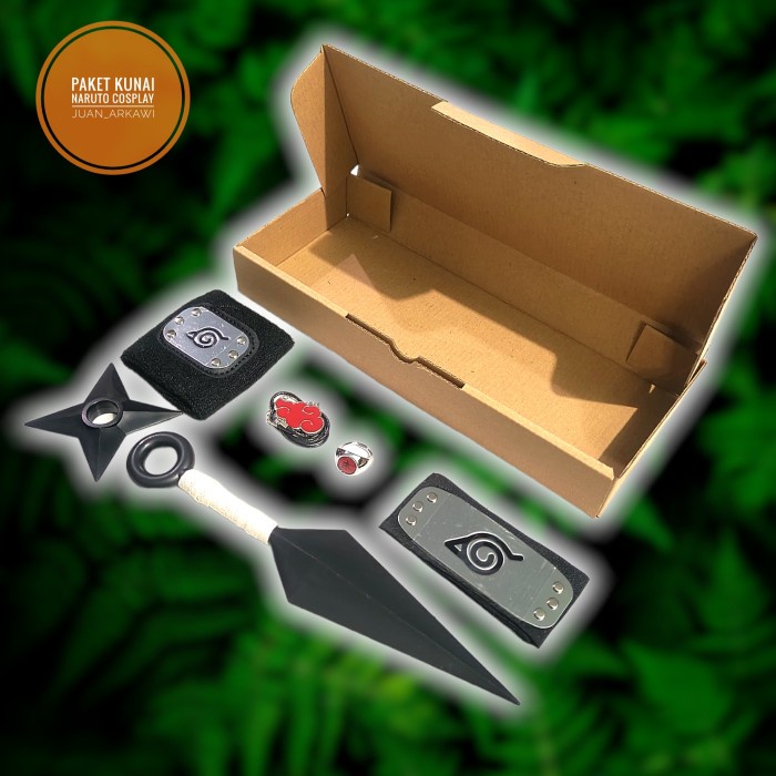 Best Seller Paket Mainan Kunai Cosplay Ninja Naruto