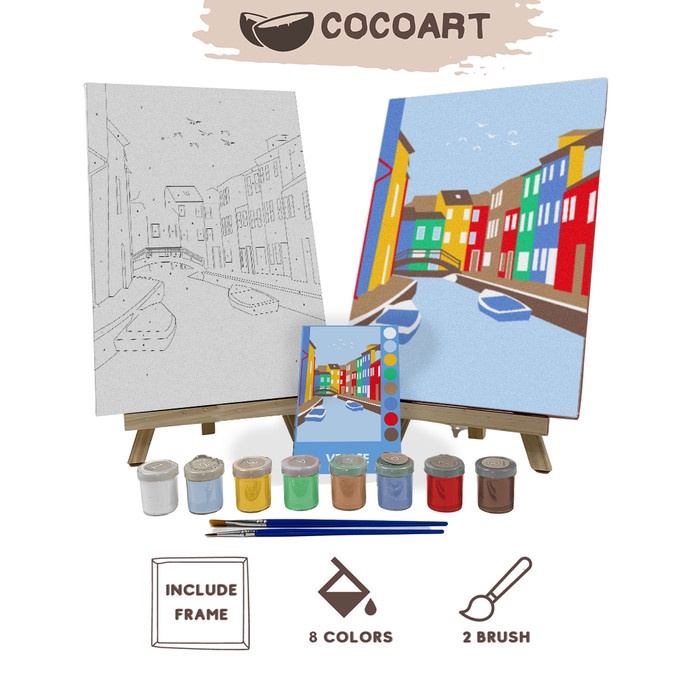 

Bestseller Paint By Number Kit [ Venice ] - Cocoart.Id I Kanvas 30 X 20 Cm