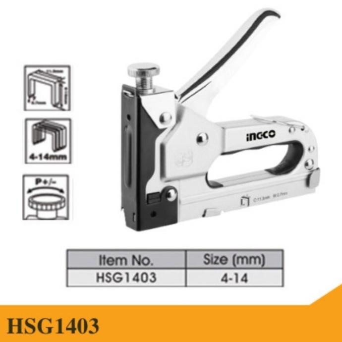 

Ingco Staples Tembak HSG1403 Tacker Staples Gun Hekter Tembak 4-13mm