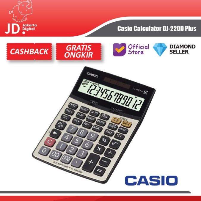 

Casio Calculator DJ-220D Plus / Kalkulator Casio DJ-220D Plus