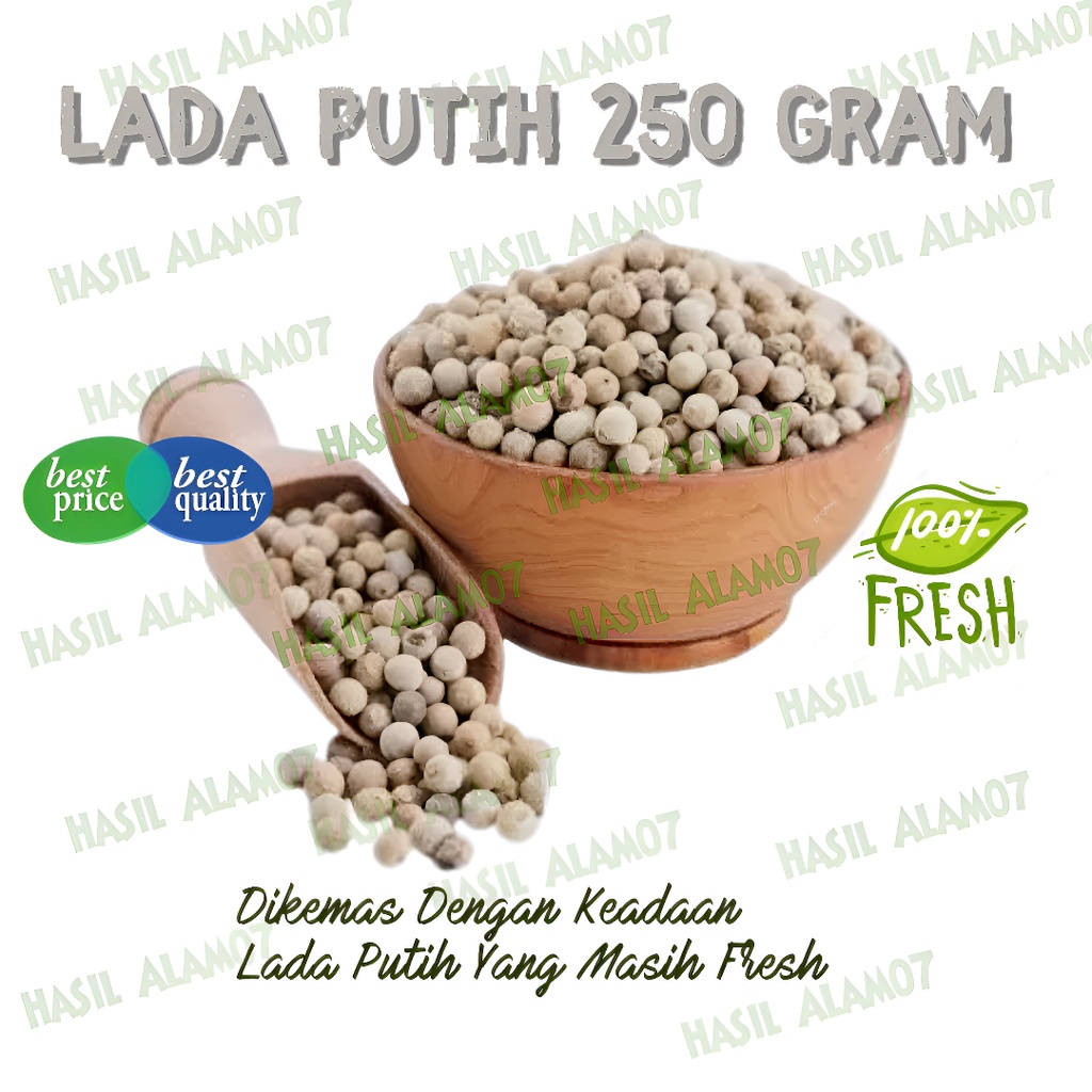 

Rempah Lada Putih Merica Bumbu Masak 250 Gram