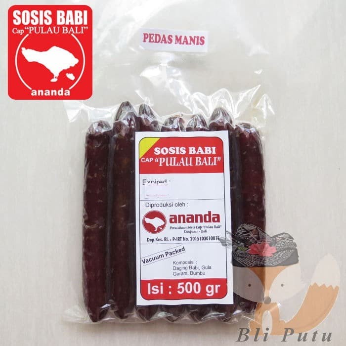 

Sosis Babi Lapchiong Pedas Manis Ananda Cap Pulau Bali - 500r pen04