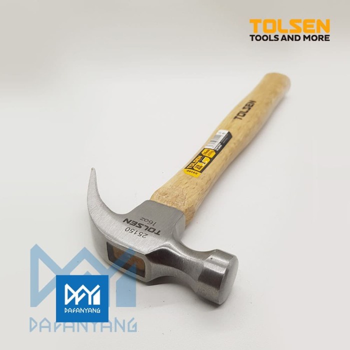 Terlaris Paluku Claw Hammer Tolsen 25150 16 Oz 450 G Palu Martil Cakar Palu Kambing