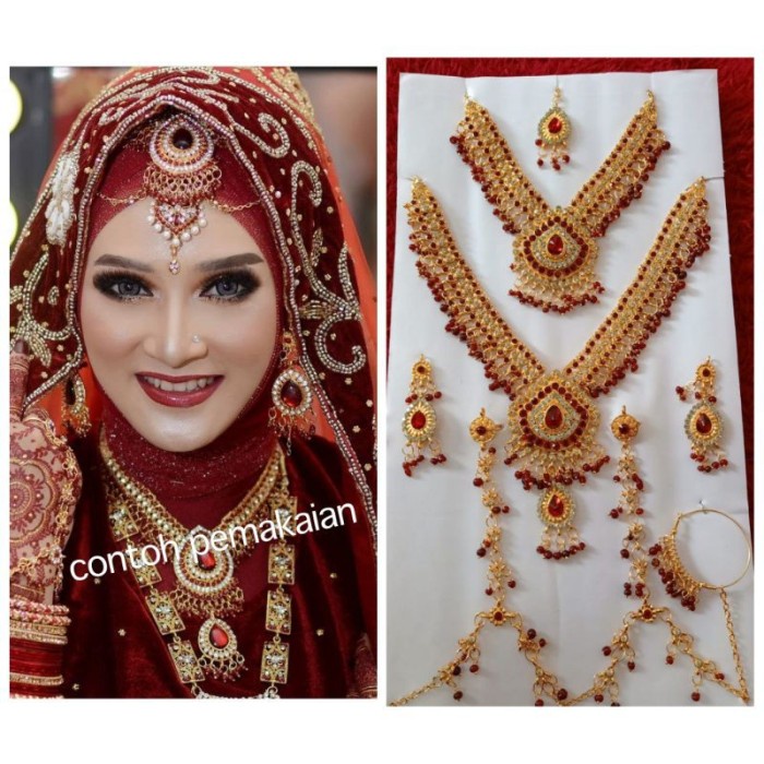 Best Seller Aksesoris India - Set Kalung Pengantin India Lengkap