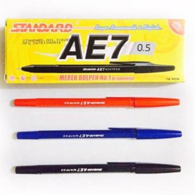 

Pulpen Bolpen Bolpoint Standard AE-7 / AE7 Murah
