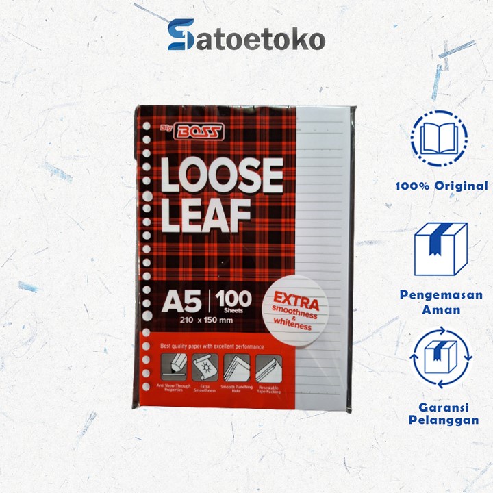 

LOOSE LEAF BIG BOSS GARIS A5 100 / B5 50