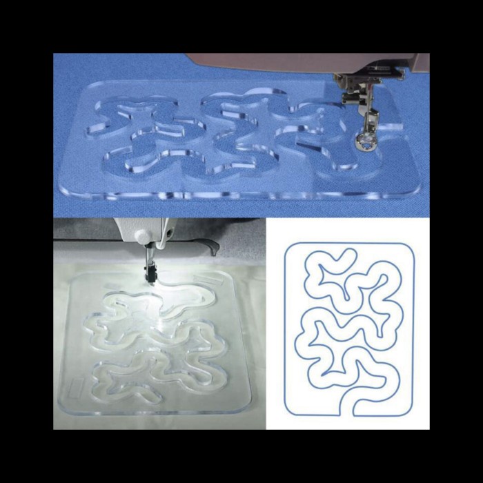 TERMURAH Template Penggaris Free Motion Patchwork Quilting