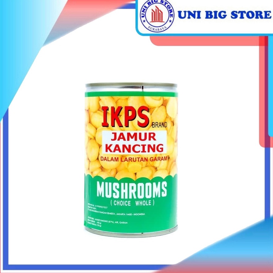 

[KODE PRODUK 0NCAG5654] IKPS Jamur Kancing Kaleng 425 gr Choice Whole Mushrooms Mokou