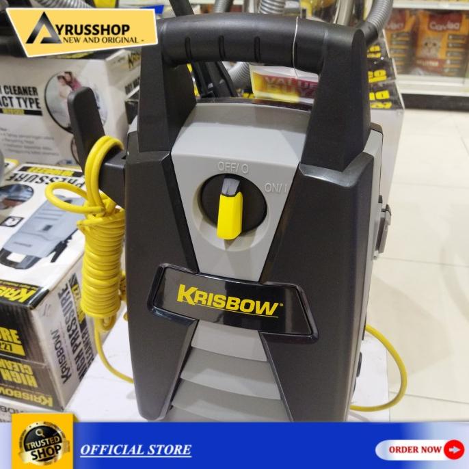 Kualitas terbaik] Alat Mesin Semprot Cuci Mobil High Pressure 100 Bar Krisbow Original