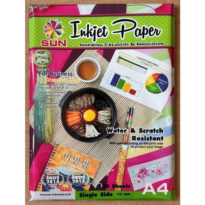 

^^^^^] Kertas Foto Sun Inkjet Paper Single Side A4 (110 130 200 gsm)